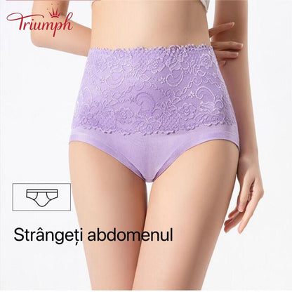 Triumph - Livrare Gratuită,Pachet de 4 Chiloți Din Dantelă, Strânge Burta, Ridicare Fund, Elasticitate Ridicată
