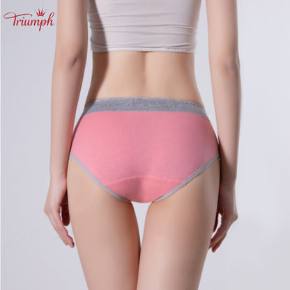 Triumph - Set Lenjerie de Dama 4 Piese，Banda de Chiloți Foarte Elastică , Potrivit Pentru 40-110 KG