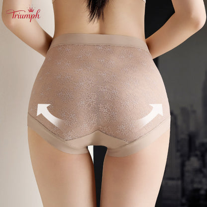 Triumph - Transport Gratuit. Set de 4. Chiloți cu Talie înaltă Din Dantelă de înaltă Calitate