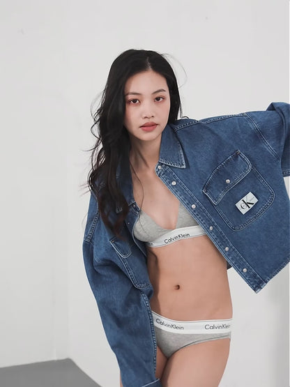 “Calvin Klein” Livrare Gratuită,Sexy Set de lenjerie intimă，Sutien și chiloți din bumbac moale，Potrivit pentru sânii mari și mici，Potrivit pentru toate anotimpurile